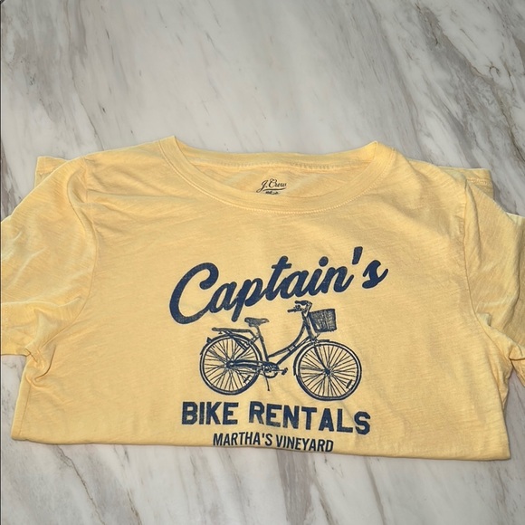 J. Crew Women’s Blue and Yellow Graphic T-Shirts Bundle - Picture 2 of 11